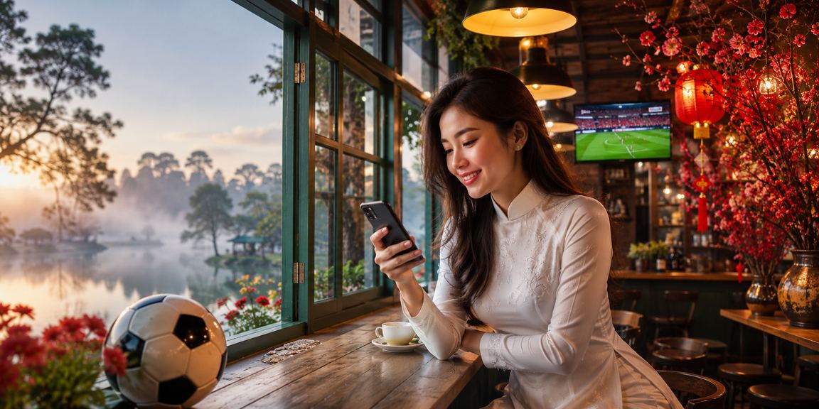 Người dùng tại Đà Lạt xem tỷ lệ kèo bóng đá và đặt cược qua điện thoại